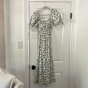 Faithfull the Brand Flora Midi Dress Bendita Floral Sz4